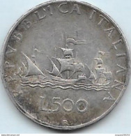 500 Lires Argent 1958 R - 500 Lire