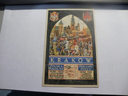 A549 .CPA. POLOGNE. KRAKOW. POLSKIE KOLEJE PANSTWOWE .beau Plan . écrite 1931 - Polen