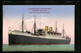 AK Dampfer Albert Ballin Der Hamburg-Amerika-Linie  - Dampfer