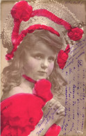 CHILD, GIRL WITH HAT, PORTRAIT, FRANCE, POSTCARD - Portretten