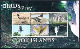 Bloc Sheet Oiseaux Rapaces Aigles Birds Of Prey  Eagles Raptors   Neuf  MNH **   Cook Islands 2018 - Arends & Roofvogels