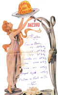 Menu L'assiette Au Beurre, Art Nouveau - Menükarten
