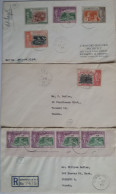 DOMINIQUE - 3 Lettres (enveloppes) Des Années 50 Dont Une Recommandée - Dominica (...-1978)