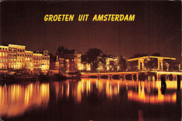 PAYS-BAS - Amsterdam / Holland - Amstel Avec "Pont Maigre" - Groeten Uit Amsterdam - Carte Postale Ancienne - Amsterdam