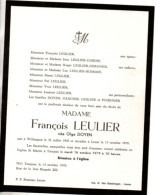 Willaupuis 1905 - Leuze 1979 , Tourpes , Olga Doyen - Obituary Notices