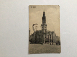 Carte Postale Ancienne (1920) Courtrai La Poste - Kortrijk De Post - Kortrijk