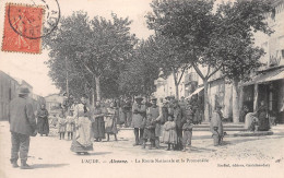 ALZONNE (Aude) - La Route Nationale Et La Promenade - Voyagé 1906 (2 Scans) - Other & Unclassified