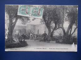 CPA CARTE POSTALE  - OUDJDA  ( MAROC  ) -  PORTE SIDI AISSA ET LES OLIVIERS - Otros & Sin Clasificación