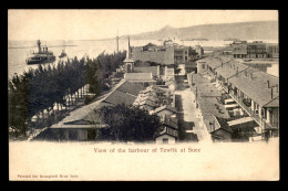 EGYPTE - VIEW OF THE HARBOUR OF TEWFIK AT SUEZ - Autres & Non Classés