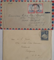 BERMUDES - BERMUDA - 2 Lettres (enveloppes) Pour Les Etats-Unis - Bermudas