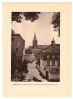 1938 - Héliogravure - Wissembourg (Bas-Rhin) - L'église - Unclassified