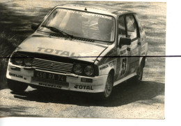 PHOTOGRAPHIE .Automobile, Ancienne Voiture. Citroën Compétitions  . Course, Rallye , Total, Michelin - Automobile