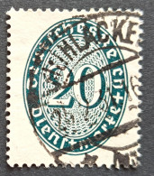 Dienst 1927, Mi D119y Gestempelt Geprüft Schlegel - Dienstmarken