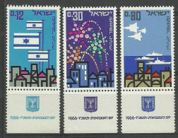 Israel 1966 Mi 356-358 MNH  (ZS10 ISR356-358) - Flugzeuge