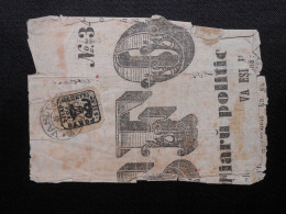 Rumänien Mi 5  5Par - Fragment - 1858  Ochsenkopf Mit Posthorn - Fälschung/Fake/Faux - 1858-1880 Moldavia & Principato