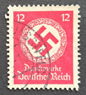 Dienst 1934/38, Mi D138b Lilarot Gestempelt Geprüft Oechsner - Oficial