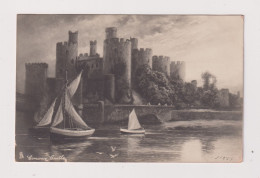 Wales - Conway Castle Unused Vintage Postcard - Caernarvonshire