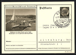 AK Mülheim, Wassersport An Der Hermann-Göring-Brücke, Ganzsache Lernt Deutschland Kennen  - Postcards