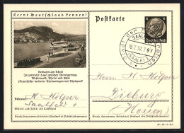 AK Remagen Am Rhein, Ortsansicht, Ganzsache Lernt Deutschland Kennen  - Postkarten