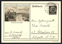 AK Stettin, Ortsansicht, Ganzsache Lernt Deutschland Kennen  - Postcards