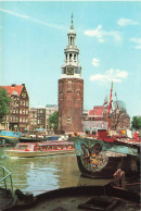 PAYS-BAS - Amsterdam / Holland - La Tour Montelbaan - Vue D'ensemble - Bateaux - Animé - Carte Postale Ancienne - Amsterdam
