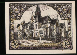 Notgeld Quedlinburg-Land, 50 Pfennig, Das Kreishaus  - [11] Emissions Locales