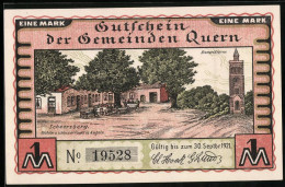 Notgeld Quern, 1 Mark, Der Scheersberg Mit Bismarckturm  - [11] Local Banknote Issues