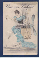 CPA 1 Euro Viennoise En Pied Femme Woman Illustrateur Art Nouveau Circulé Prix De Départ 1 Euro - 1900-1949