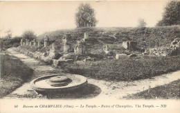 Superbe Lot 3 Cpa 60 CHAMPLIEU. Ruines Temple, Bains Et Théâtre - Other & Unclassified