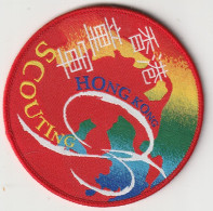 HONG KONG  --    SCOUT, SCOUTISME, JAMBOREE  --  OLD PATCH, ECUSSON  --  TEXTILE  --    DIAMETER  7,2 Cm - Scoutisme