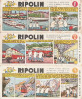 RIPOLIN LOT DE 3 BUVARDS.NUMEROTES  ..illustrateur J.L.PESCH - Andere & Zonder Classificatie