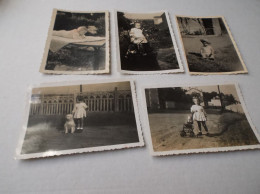 Lot De 5 Photos Enfants - Personnes Anonymes