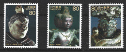 JAPON. 3 Timbres De 2002. Sculptures. - Sculpture