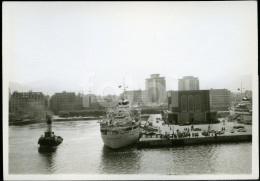 1966 Ship Liner CAGLIARI SARDEGNA ITALIA ITALY REAL ORIGINAL AMATEUR PHOTO FOTO CF - Places