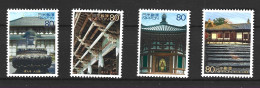 JAPON. 4 Timbres De 2002. Patrimoine Mondial. - UNESCO