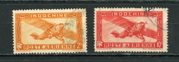 INDOCHINE RF - POSTE AERIENNE - N° Yvert 12+14 Obli. - Luftpost