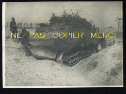 GUERRE 14/18 - ENVIRONS DE TAHURE (MARNE)- CHAR D'ASSAUT SCHNEIDER REVENANT DES LIGNES - TANK - BLINDE - Oorlog, Militair