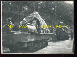 GUERRE 14/18 - TRACTEURS SPECIAUX POUR TRANSPORT DE CHARS D'ASSAUT RENAULT DANS LA MARNE - TANK , BLINDES - War, Military