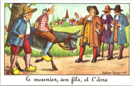 20903 Carte Fable - Jean De La Fontaine - Le Meunier,son Fils Et L'âne - Cuentos, Fabulas Y Leyendas