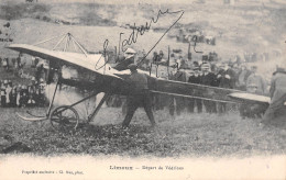 LIMOUX (Aude) - Départ De L'Aviateur Jules Védrines, Né à Saint-Denis, Mort à St-Rambert-d'Albon - Voyagé 1912 (2 Scans) - Limoux