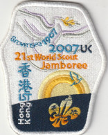 HONG KONG  --    SCOUT, SCOUTISME, JAMBOREE  --  OLD PATCH, ECUSSON  --  21 St WORLD SCOUT JAMBOREE  2007, UK - Scoutisme