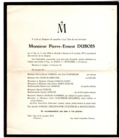 Ogy 1894 - Renaix 1973 , Pierre Ernest Dubois - Obituary Notices