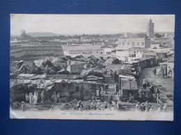 CPA CARTE POSTALE  - OUDJDA  ( MAROC  ) -  MARCHÉ AUX LEGUMES - Other & Unclassified