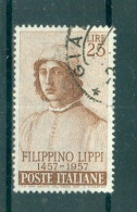 ITALIE - N°747 Obliéré - 5° Centenaire De La Naissance Du Peintre Filippino Lippi. - 1946-60: Usados