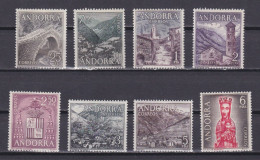 ANDORRA 1963, Sc #50-57, Landscapes, MH - Ungebraucht