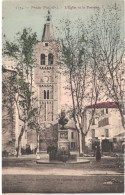 FR66 PRADES - Brun 1174 - Colorisée - L'église Et La Fontaine - Belle - Prades