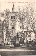 FR66 PRADES - Brun 1174 -  L'église Et La Fontaine - Belle - Prades