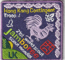 HONG KONG   CONTINGENT --   SCOUT, SCOUTISME, JAMBOREE  --  OLD PATCH, ECUSSON  --  21 St WORLD SCOUT JAMBOREE  2007, UK - Movimiento Scout