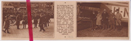 Rotterdam - Huldiging Holland X Indië Piloten - Orig. Knipsel Coupure Tijdschrift Magazine - 1925 - Unclassified