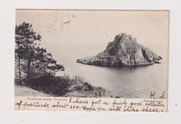 ENGLAND - Torquay Thatcher Rock Used Vintage Postcard - Torquay